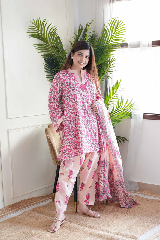 Veeraha Pink Salwar Suit Set