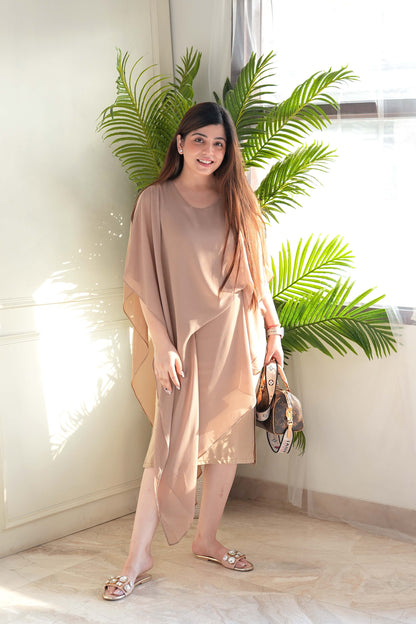 Billie Beige Flowy Dress