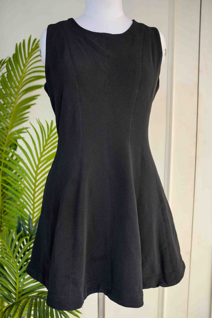 Black Flared Short Dress