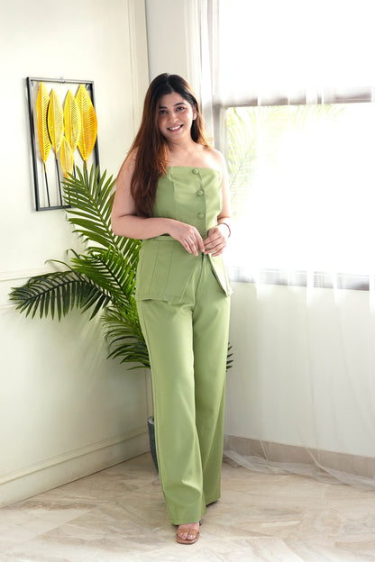 Hanel Green Tube Co ord Set