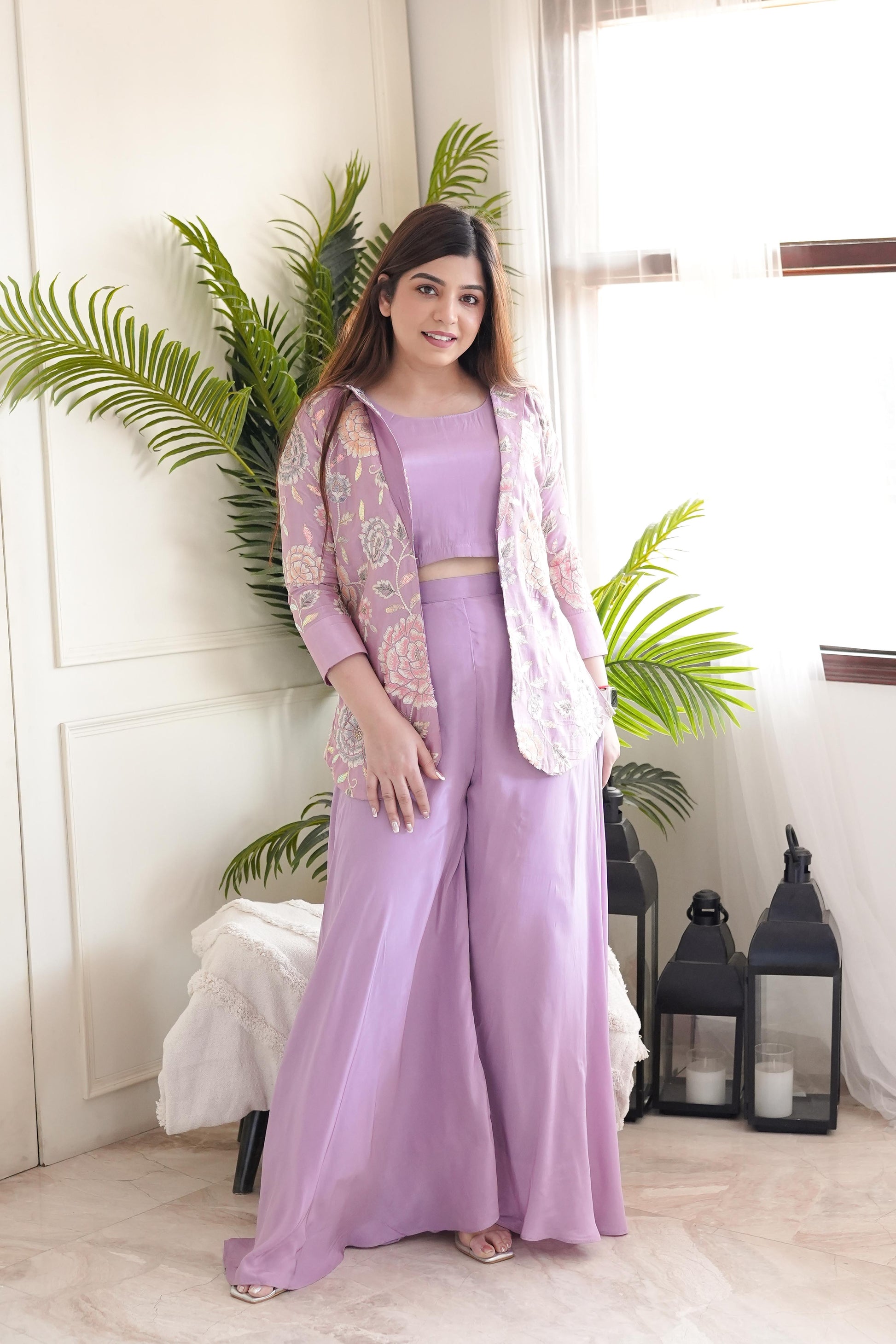 Beena Lavender Three Piece Set