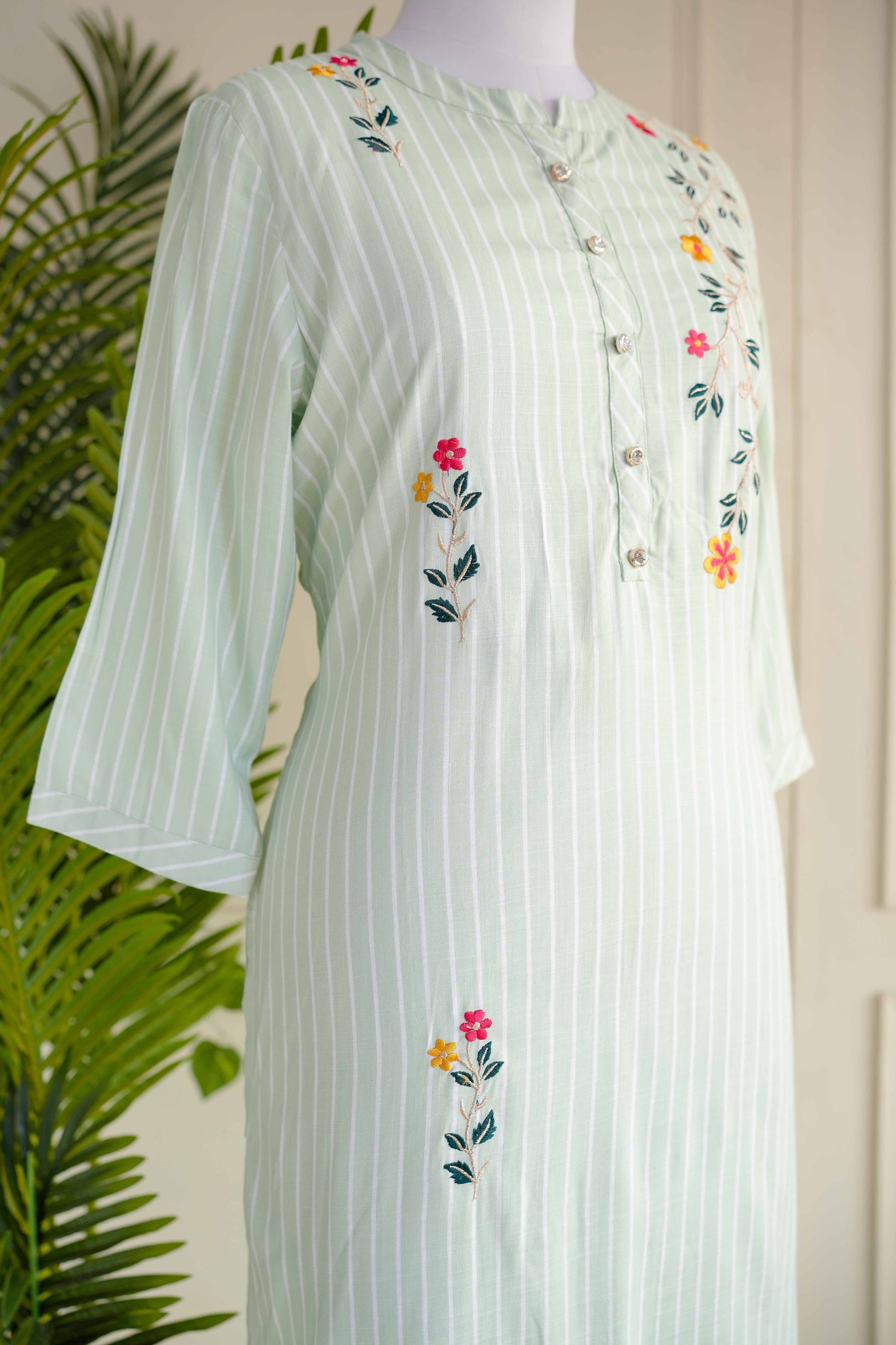 Light Green Printed Kurta