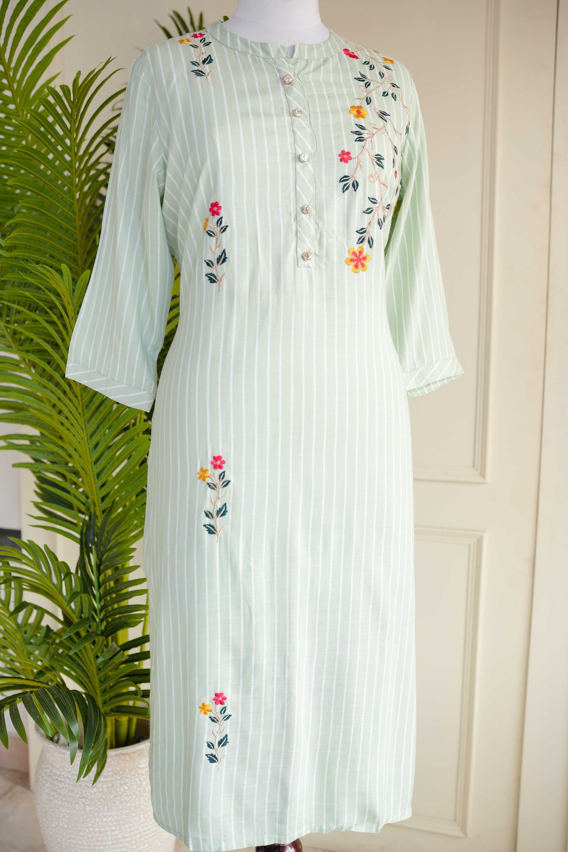 Light Green Printed Kurta