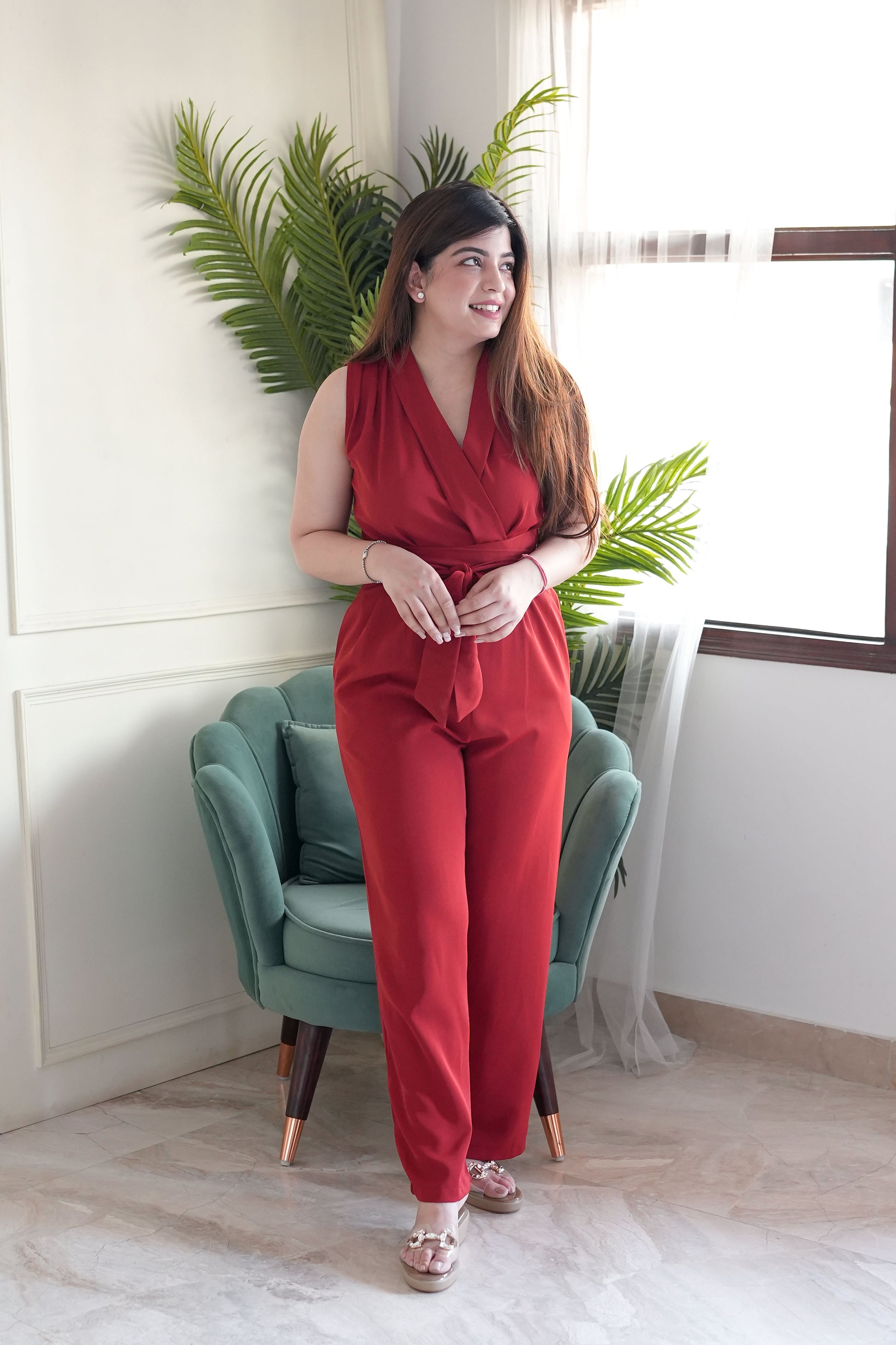 Nelson Red Jumpsuit