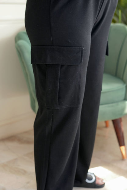 Yoko Black Cargo Pants