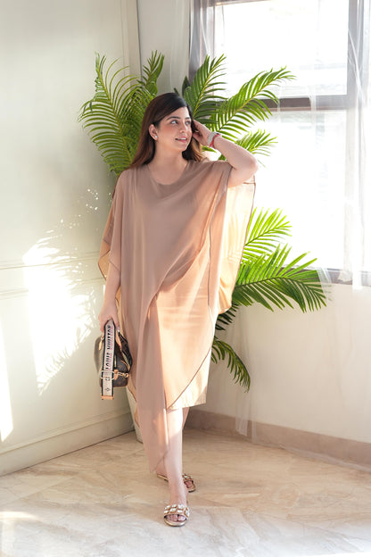 Billie Beige Flowy Dress