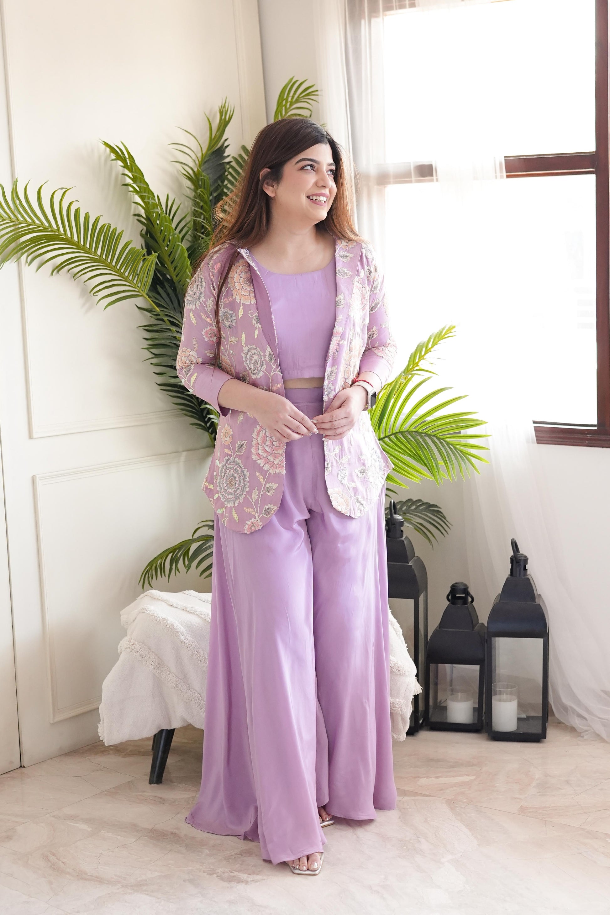 Beena Lavender Three Piece Set