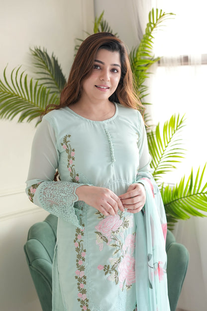 Noor Green Pakistani Suit Set