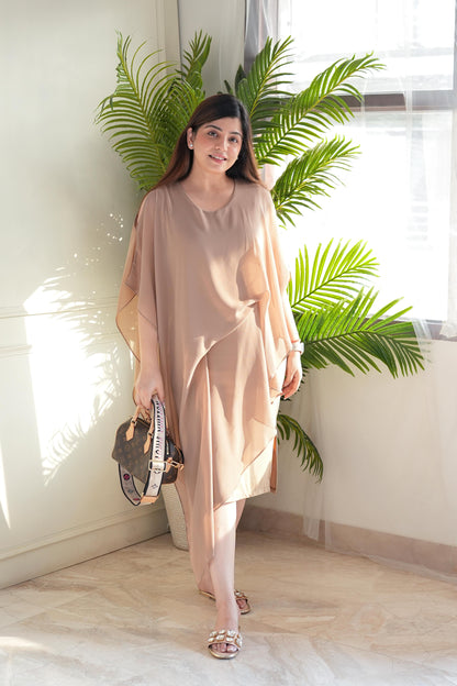 Billie Beige Flowy Dress