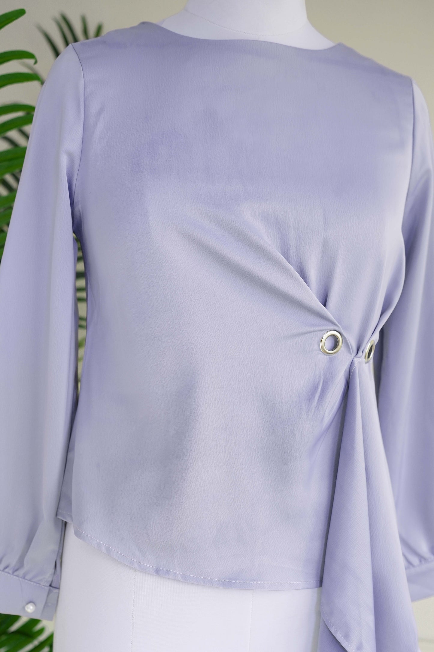 Lilac Side Knot Top