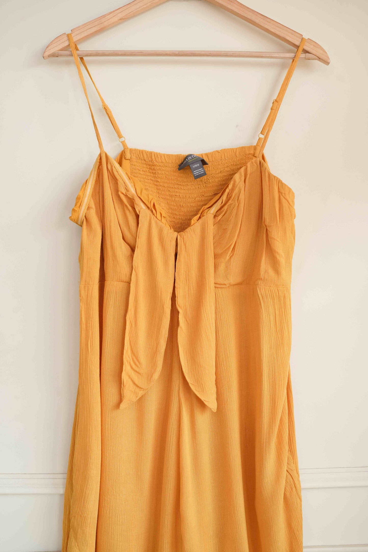 Yellow Front Knot Jumpsuit