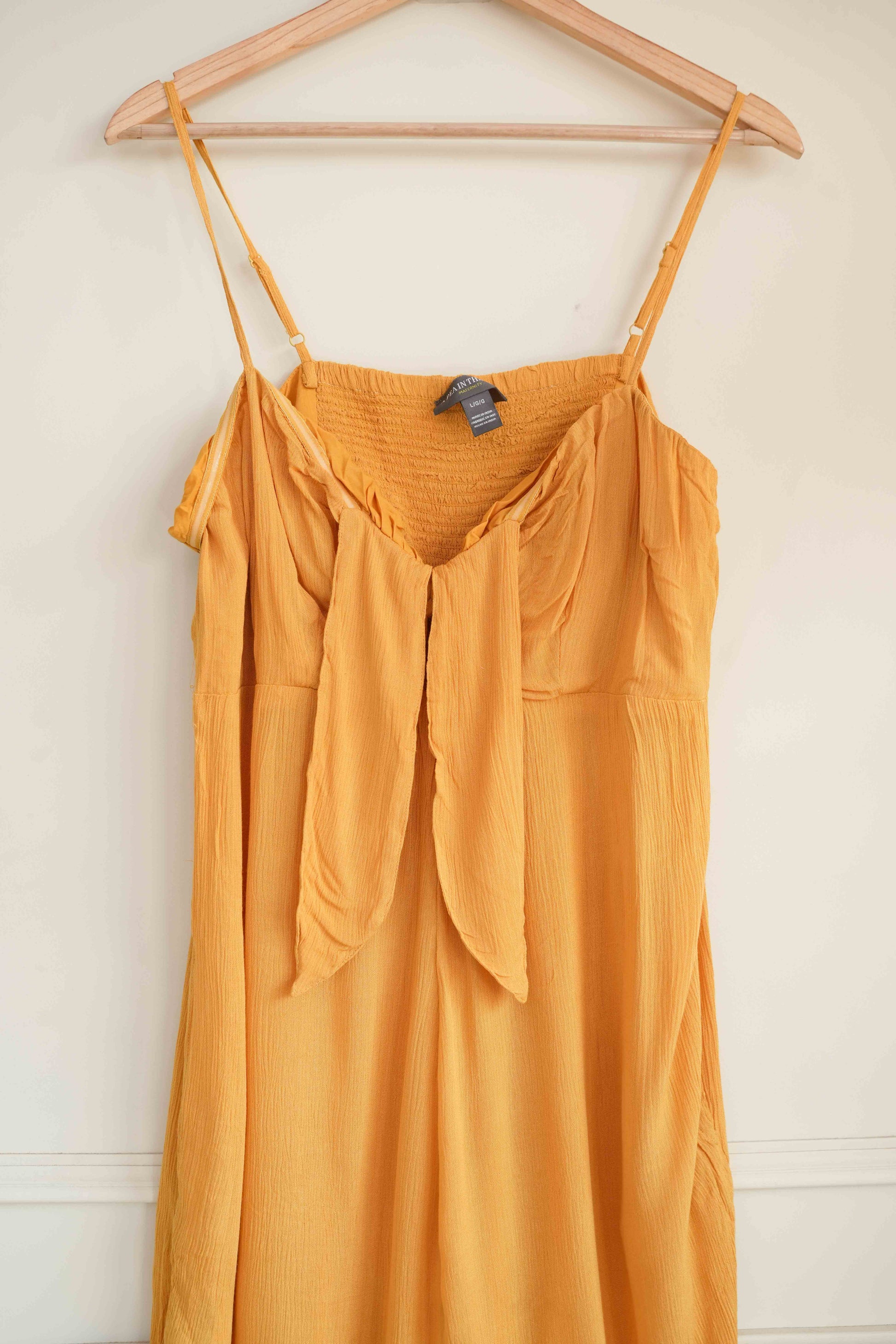 Yellow Front Knot Jumpsuit