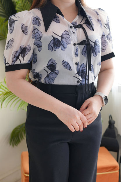 Anie Black Printed Shirt