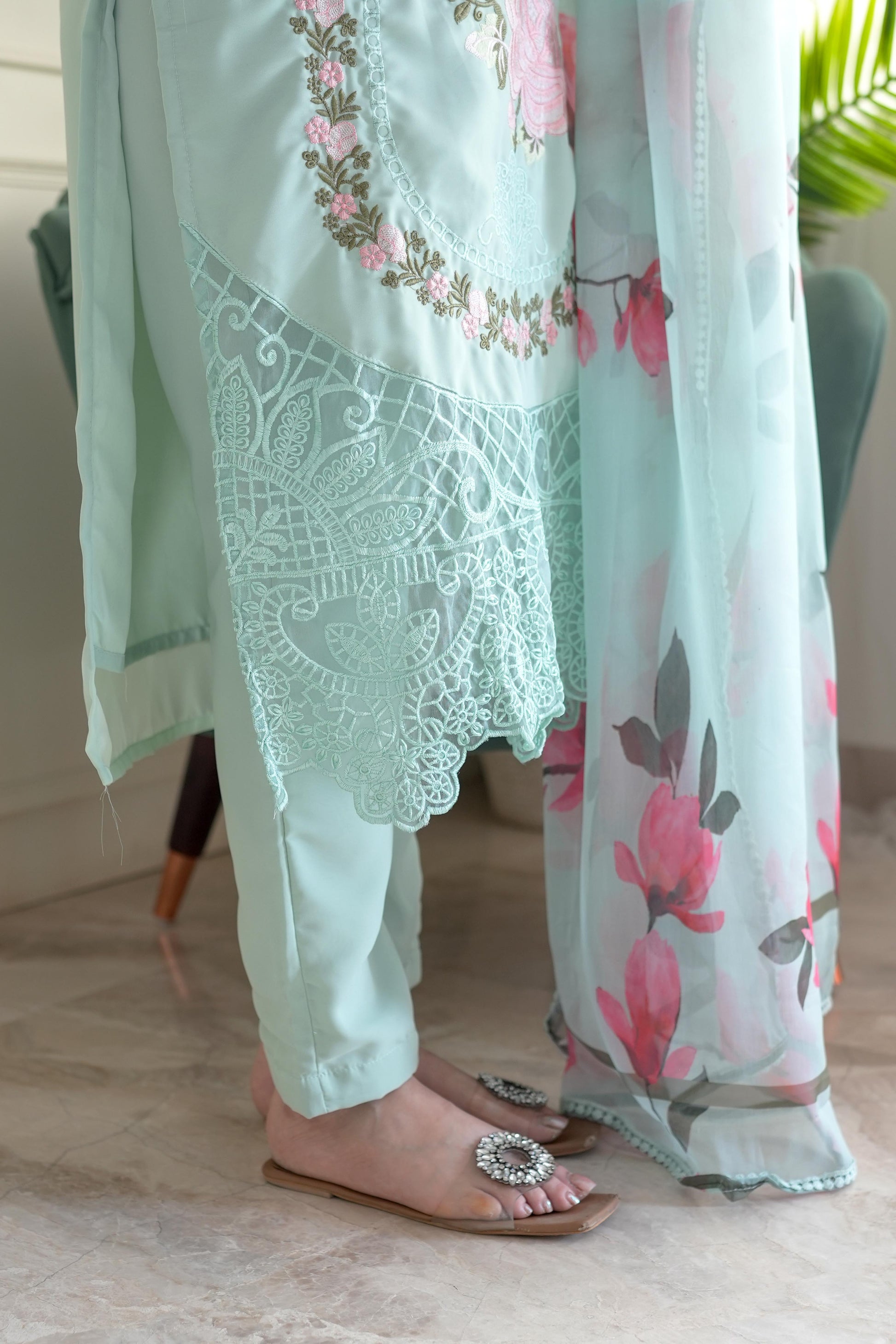 Noor Green Pakistani Suit Set