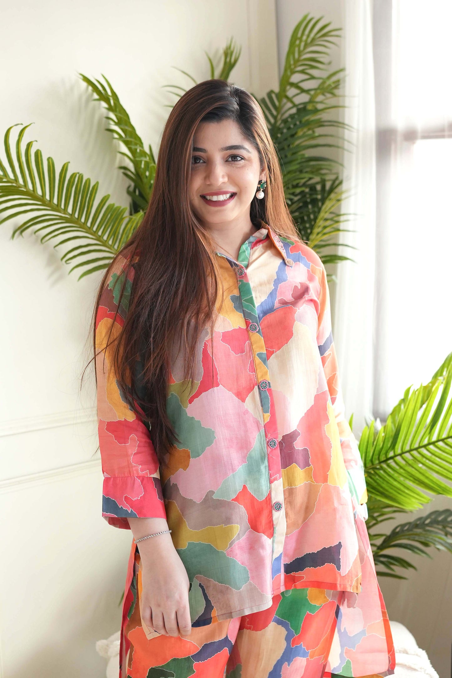 Heer Multicolor Printed Cordset