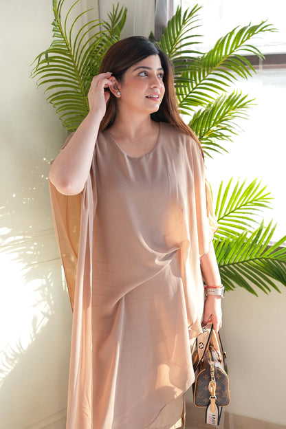 Billie Beige Flowy Dress