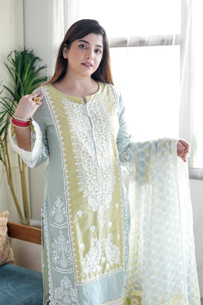 Maheer Schiffli Embroidered Pakistani Suit Set