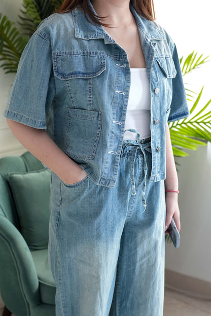 Ines Denim Loose Fit Cordset