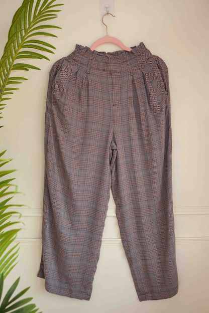 Grey Check Pants