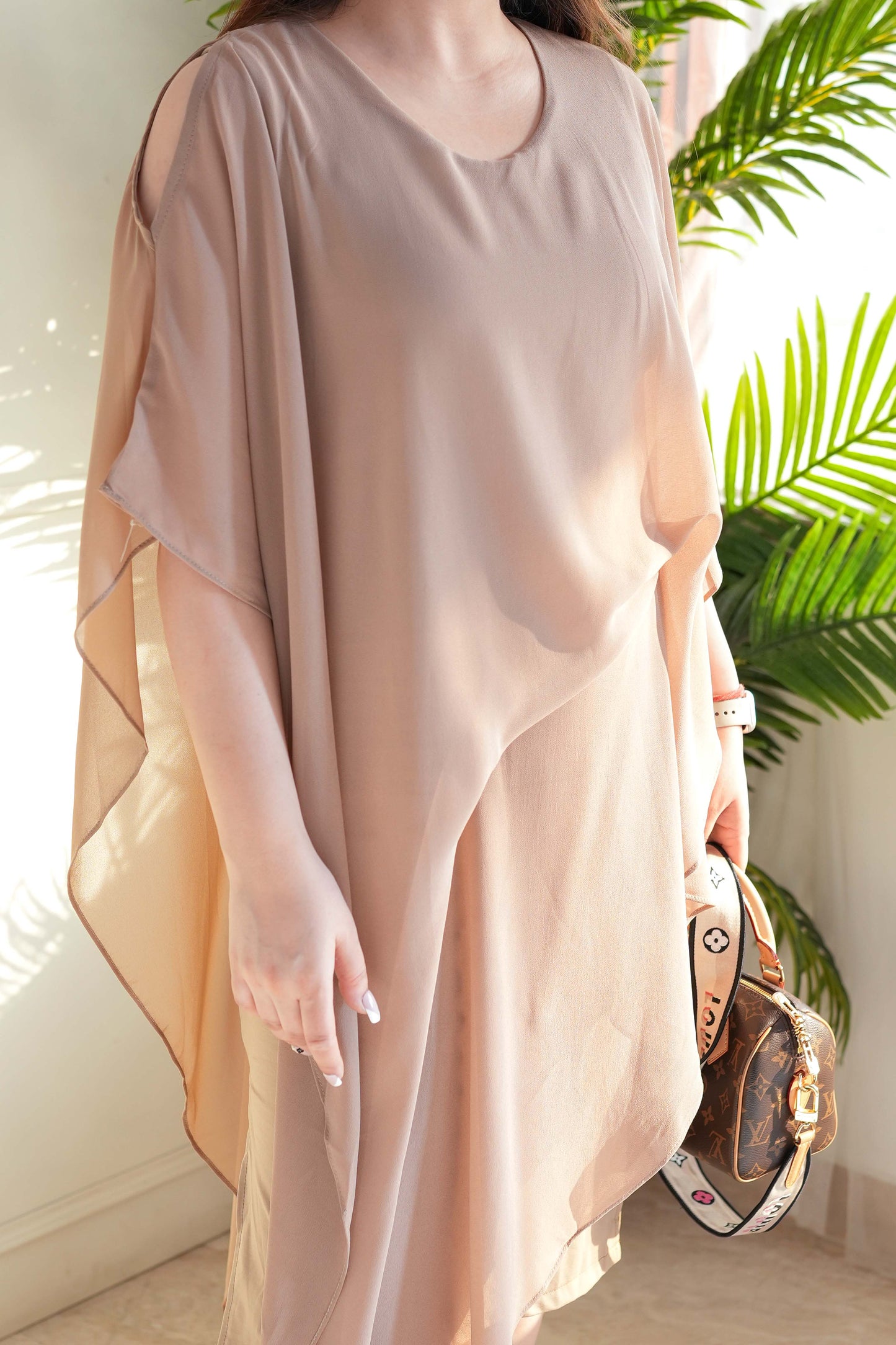 Billie Beige Flowy Dress