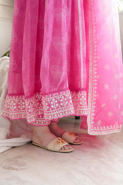Gulab Pink Anarkali Suit Set